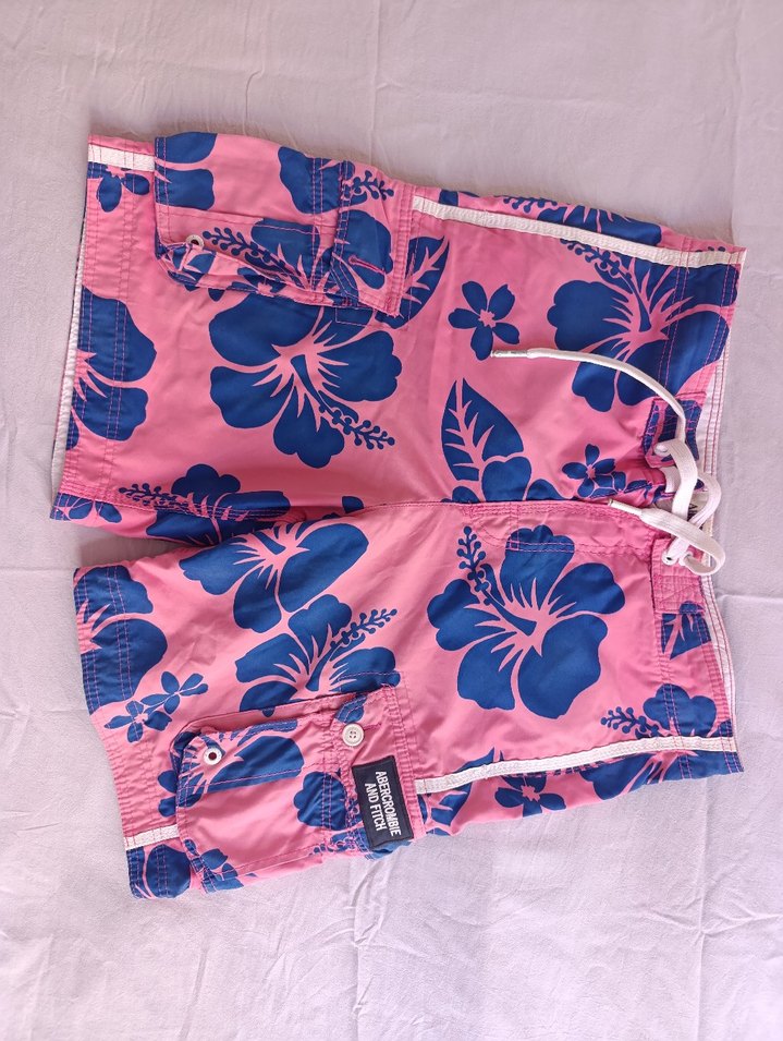 Pembe Çiçekli Bohem Erkek Mayo - Görsel 2