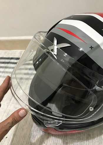 Motor kaskı+interkom+pinlock (Apex Axor Helmet Ece r22-05) - Görsel 5