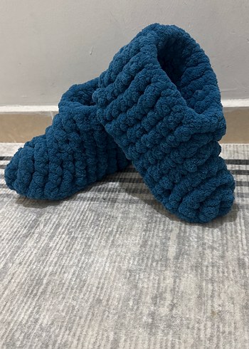 36 numara el örgüsü ev terliği - Görsel 3