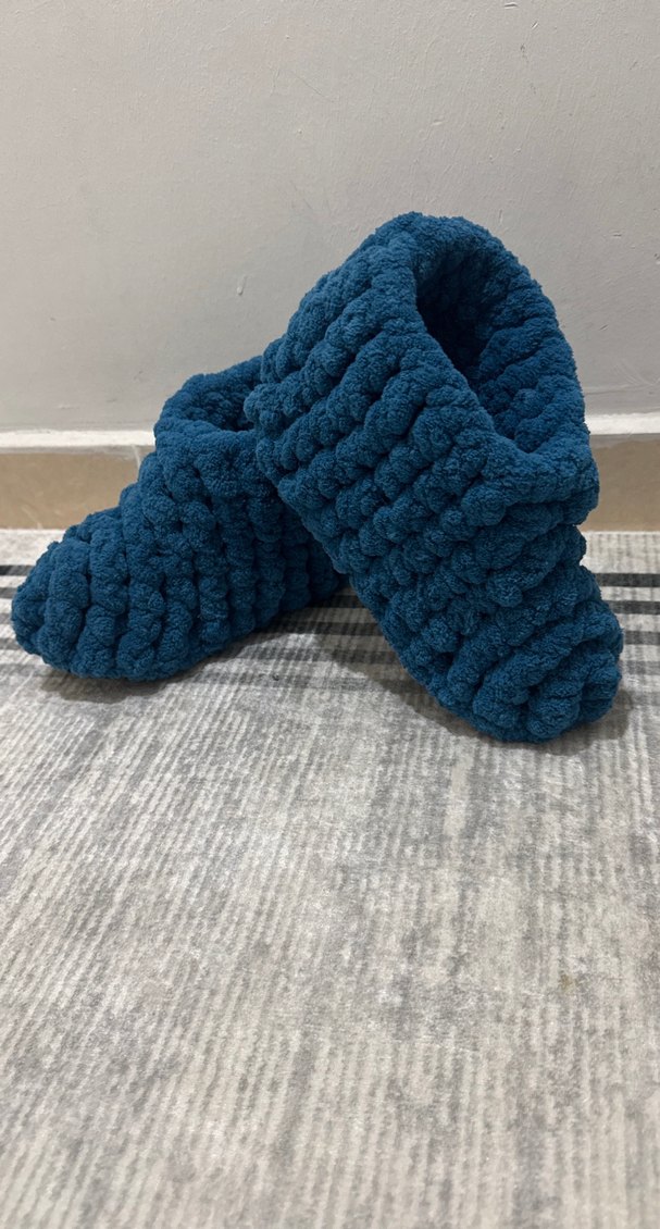 36 numara el örgüsü ev terliği - Görsel 3