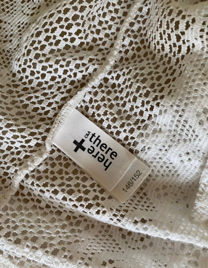 Dantel Detaylı Beyaz Bohem Örgü Hırka - Görsel 3