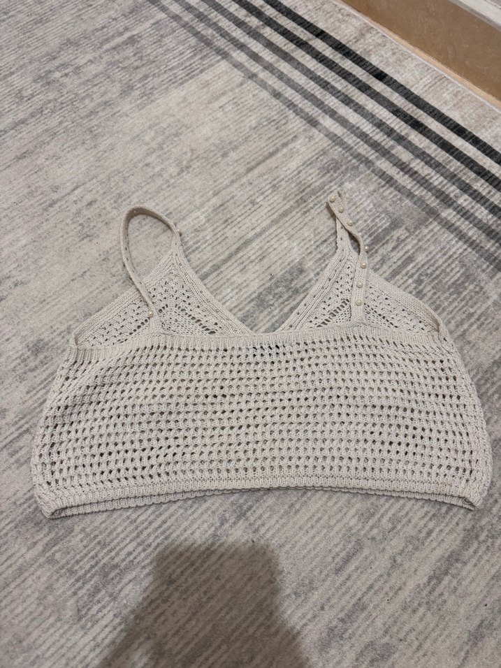 Örgü incili crop - Görsel 2