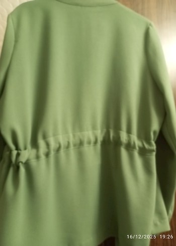 Yeşil Drapeli Uzun Kadın Elbisesi - Görsel 6