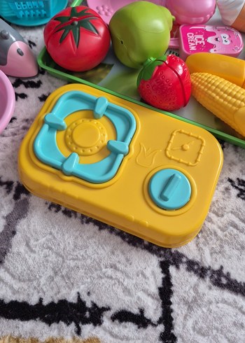 Renkli Oyuncak Mutfak Seti ve Market Aksesuarları - Görsel 2