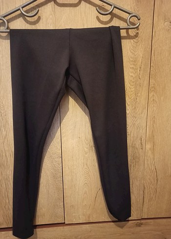 Kadın Siyah Midi Tayt - Görsel 2