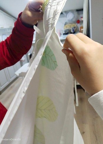 Bohem Yeşil Desenli Perde - Görsel 3