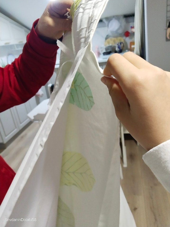 Bohem Yeşil Desenli Perde - Görsel 3