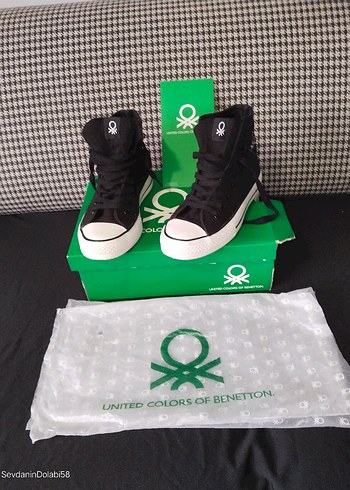 Benetton United Colors Of Benetton Siyah Kadin Spor Ayakkabi