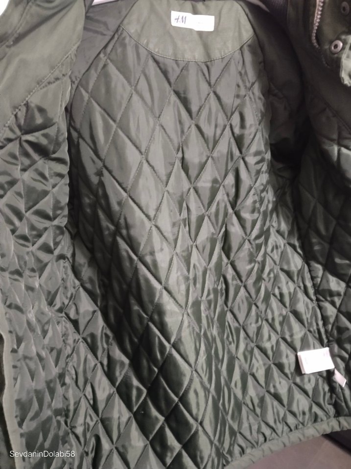 Erkek Çocuk Haki Fermuarlı Street Wear Mont - Görsel 3