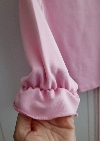 Kız Çocuk Pembe Uzun Kollu Bluz - Görsel 2