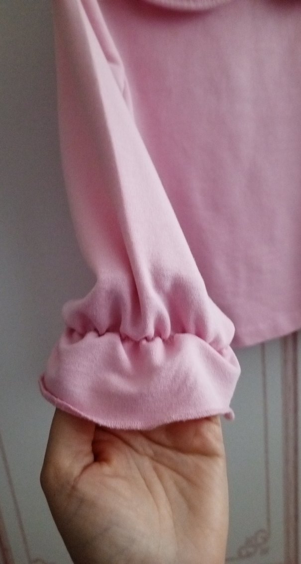 Kız Çocuk Pembe Uzun Kollu Bluz - Görsel 2