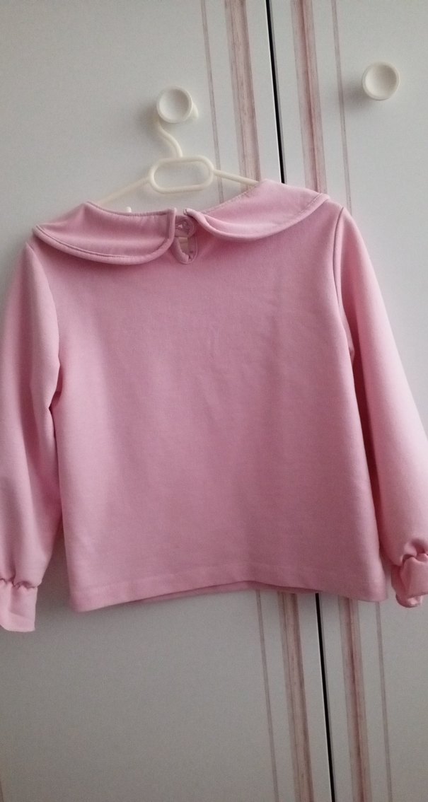 Kız Çocuk Pembe Uzun Kollu Bluz - Görsel 4