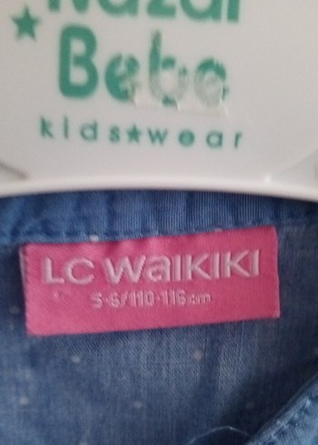 Kız Çocuk Mavi Denim Uzun Kollu Gömlek - Görsel 3