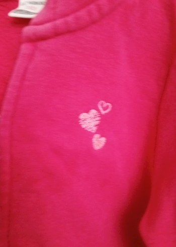 Kızlar için renkli kapüşonlu fermuarlı sweatshirt - Görsel 2