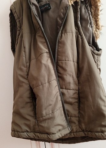 Kürklü Kadın Sokak Stil Yelek - Görsel 6