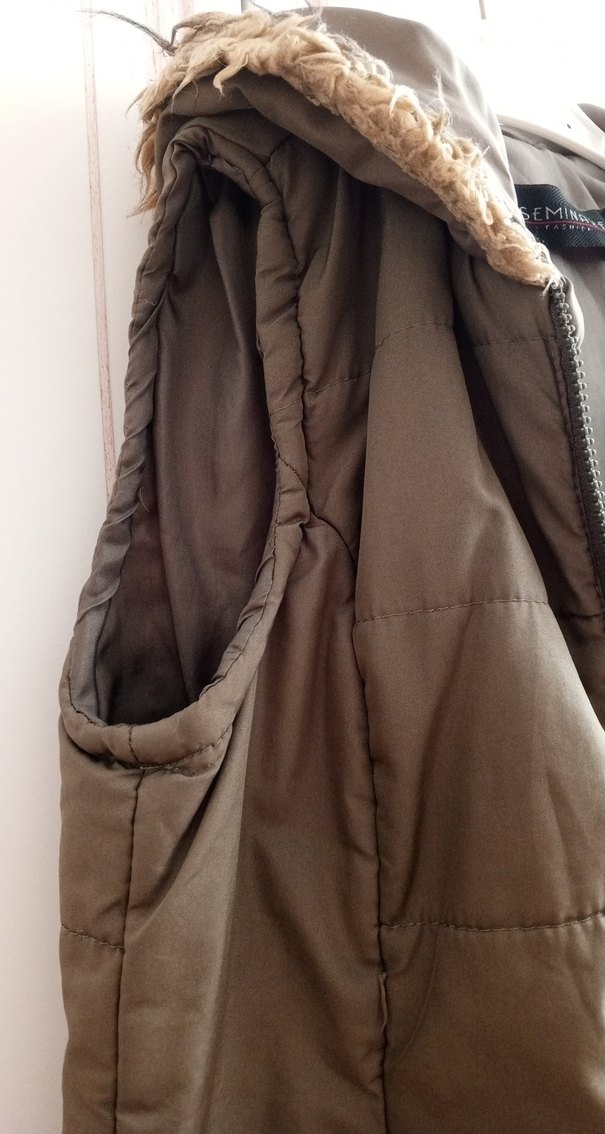 Kürklü Kadın Sokak Stil Yelek - Görsel 3