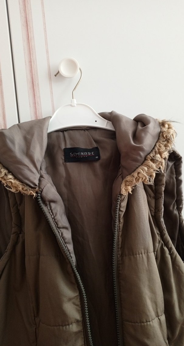 Kürklü Kadın Sokak Stil Yelek - Görsel 4