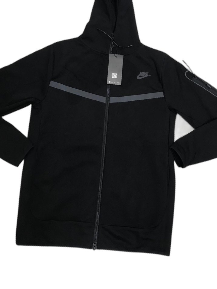 Nike Siyah Kapüşonlu Fermuarlı Sweatshirt - Görsel 2