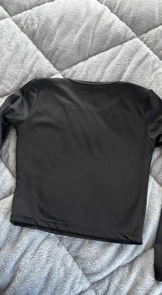 Oysho Siyah Baskılı Crop - Görsel 2