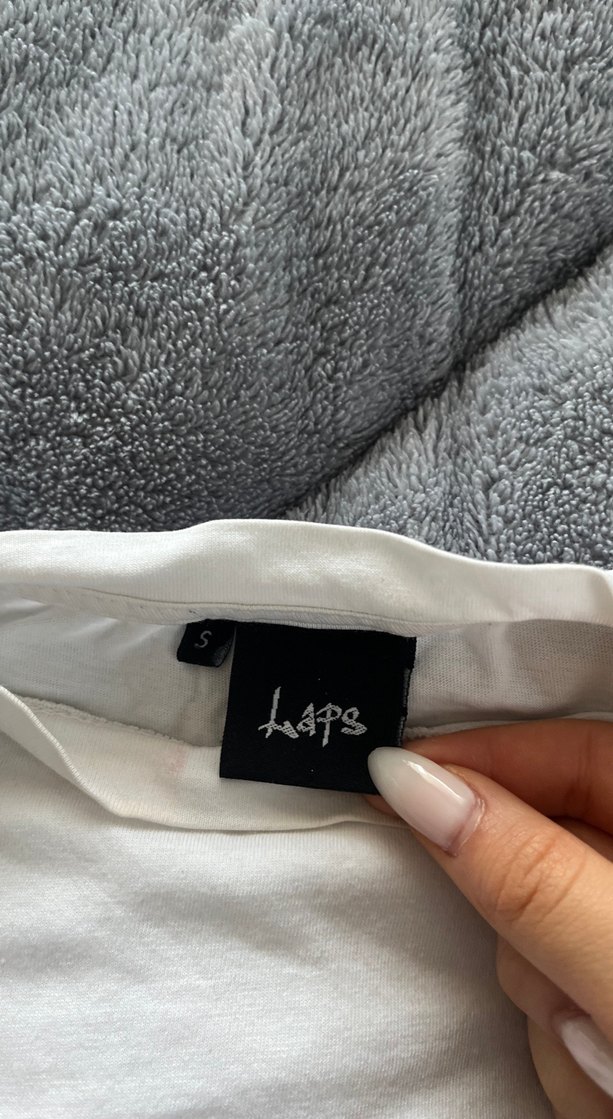 Unisex Beyaz Kısa Kollu Baskılı Tişört - Görsel 3