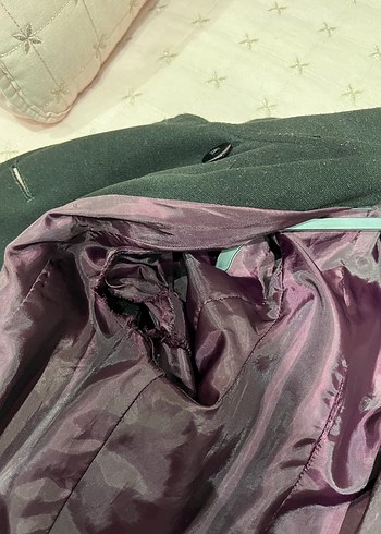 Düğme Detaylı Siyah Kaban - Görsel 6