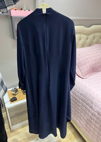 Zincir Detaylı Uzun Lacivert Kadın Tunik - Görsel 2