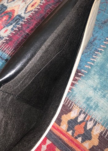 Bej Deri Tokalı Bohem Kadın Cüzdanı - Görsel 5