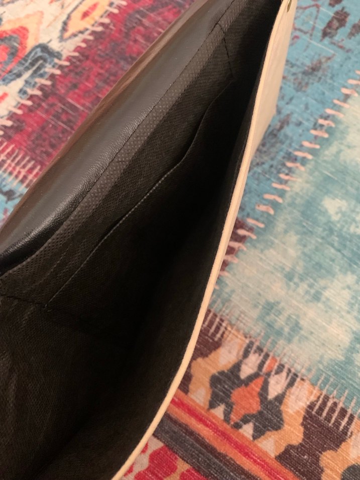 Bej Deri Tokalı Bohem Kadın Cüzdanı - Görsel 4