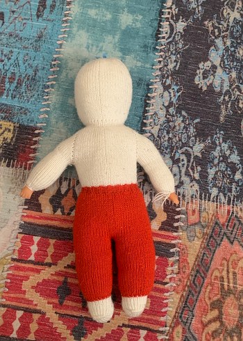 Renkli Örgü el yapım Bebek Oyuncak - Görsel 2