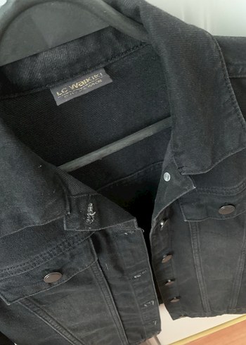 Siyah Düğmeli Kot Ceket - Görsel 3