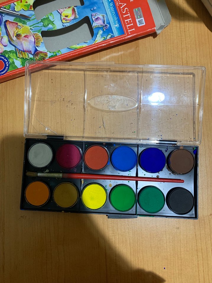 Faber-Castell 12 Renk Suluboya Seti - Görsel 2