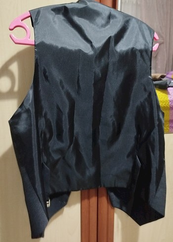 Düğmeli Gri Erkek Yelek - Görsel 4