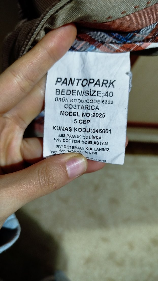 Kahverengi Kemerli Erkek Pantolon - Görsel 3