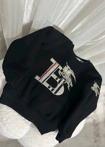 Siyah Baskılı Erkek Çocuk Sweatshirt ve Eşofman Takımı - Görsel 3