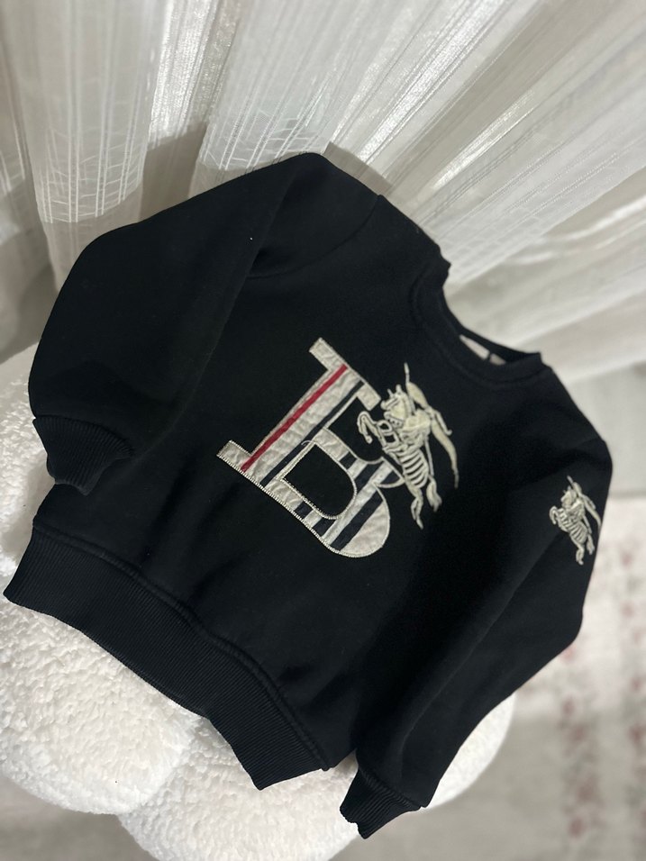 Siyah Baskılı Erkek Çocuk Sweatshirt ve Eşofman Takımı - Görsel 3