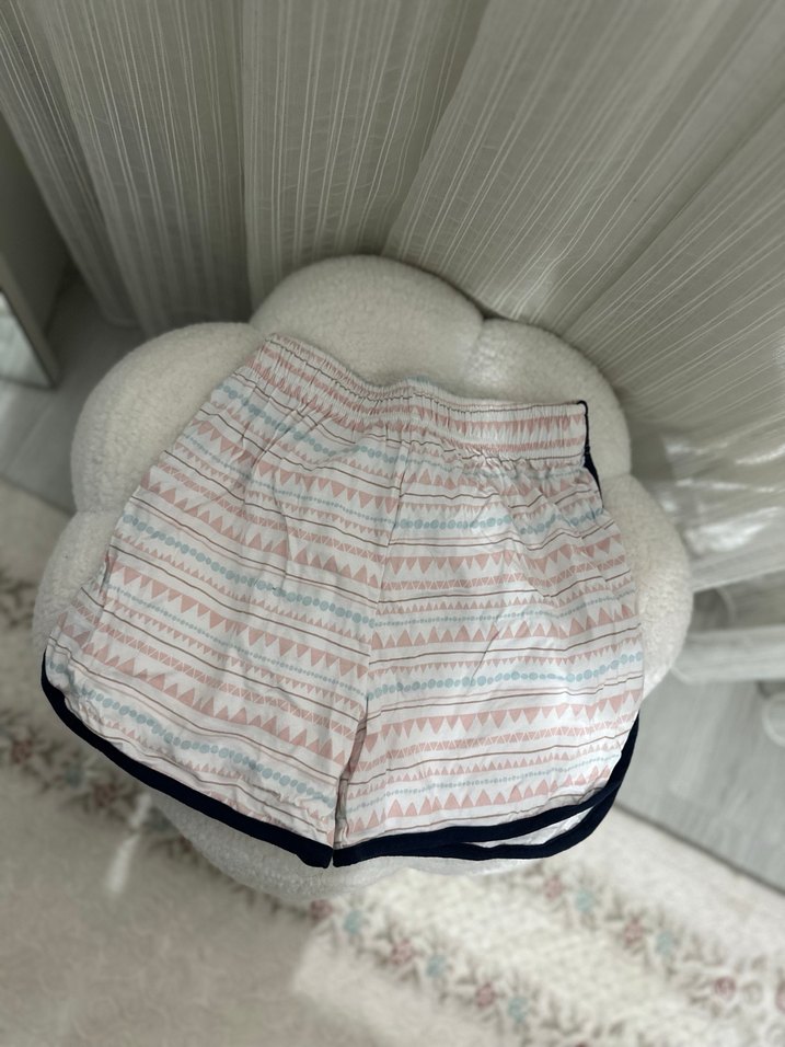 Bağcıklı Bohem Pamuklu Mini Şort - Görsel 2