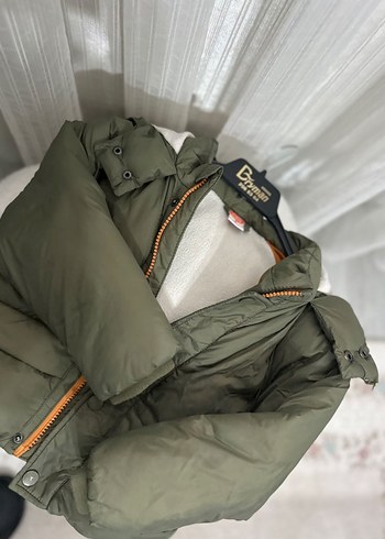 Erkek Çocuk Yeşil Kürklü Mont - Görsel 2