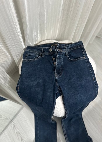 Düğmeli Lacivert erkek pantolon - Görsel 3