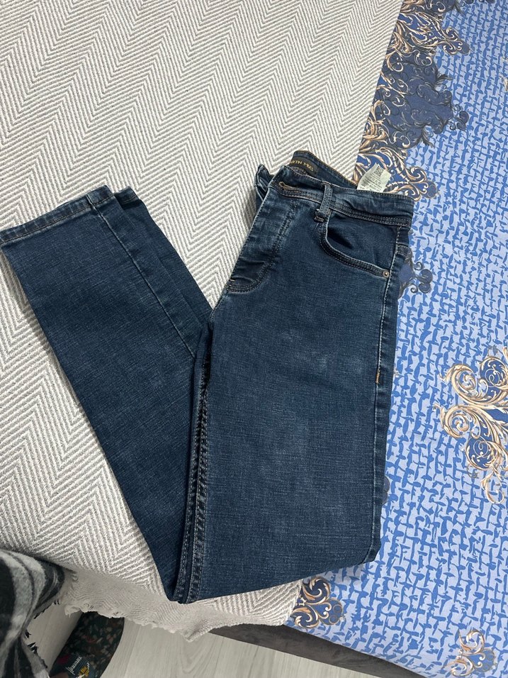 Düğmeli Lacivert erkek pantolon - Görsel 4