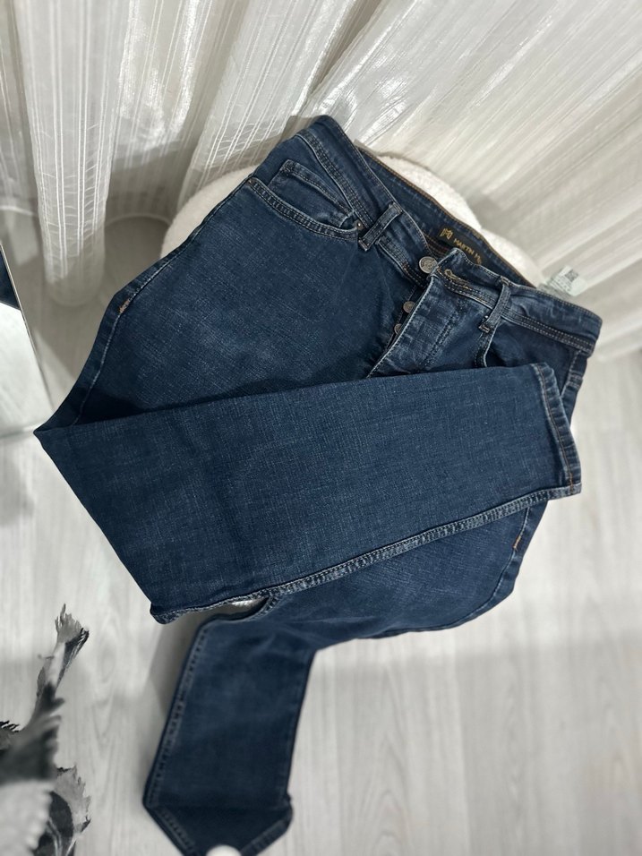 Düğmeli Lacivert erkek pantolon - Görsel 2