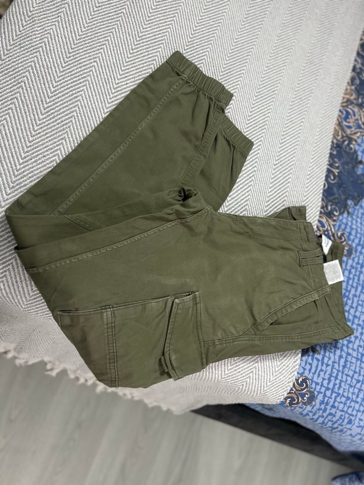 Bol Kesim Kemerli Kamuflaj Erkek Pantolon - Görsel 4