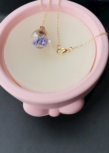 Mini Mor Zincir Detaylı Kadın Kolye - Görsel 2