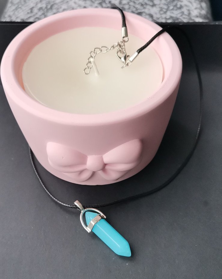 Bohem Turkuaz Boncuklu Kolye - Görsel 2