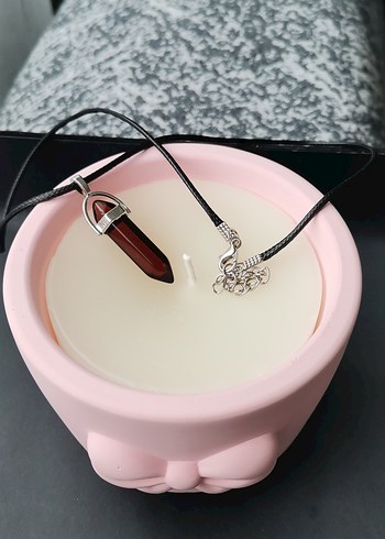 Siyah Mini Gotik Taş Kolye - Görsel 4