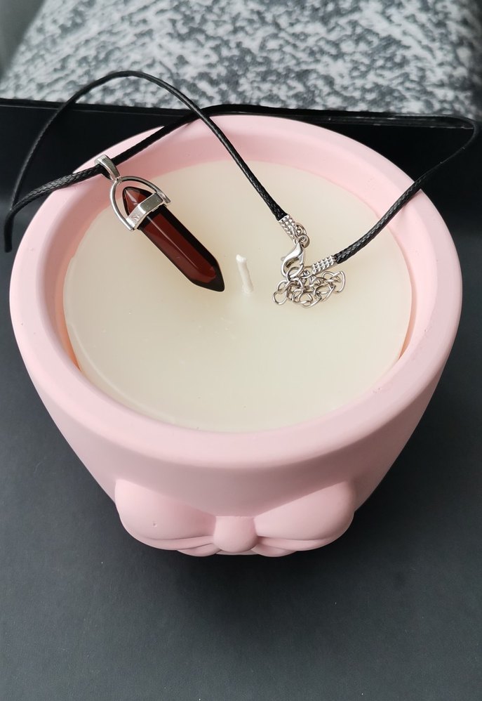 Siyah Mini Gotik Taş Kolye - Görsel 2