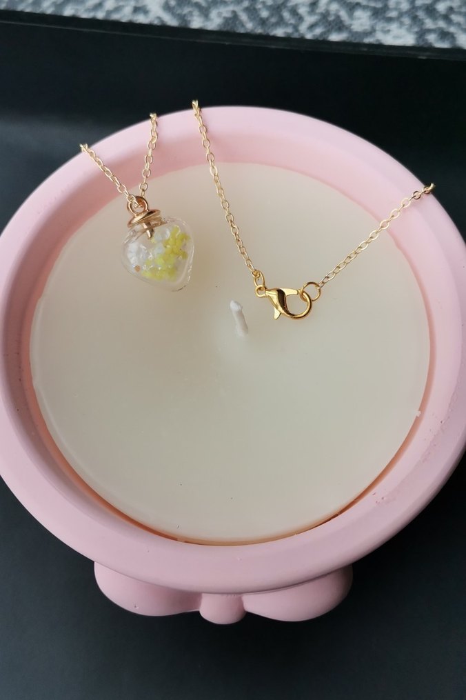 Altın Renkli Mini Bohem Kolye - Görsel 2