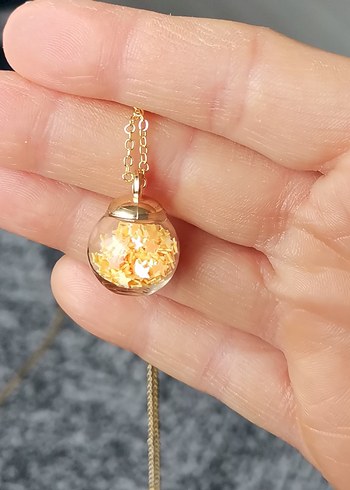 Minimalist Altın Renkli Zincir Kolye - Görsel 2