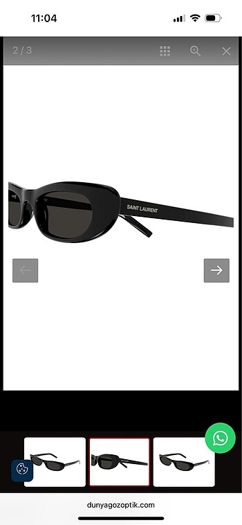 Yves Saint Laurent saint laurent SL 557 shade 001 kadın güneş gözlüğü
