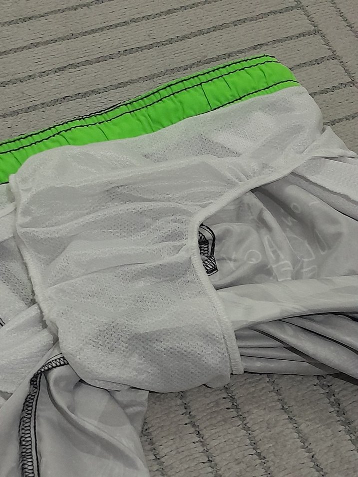 Yeşil Baskılı Erkek Mini Şort - Görsel 5