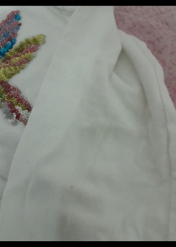 Kız Çocuk Uzun Kollu Örme Pamuk Tişört - Görsel 4